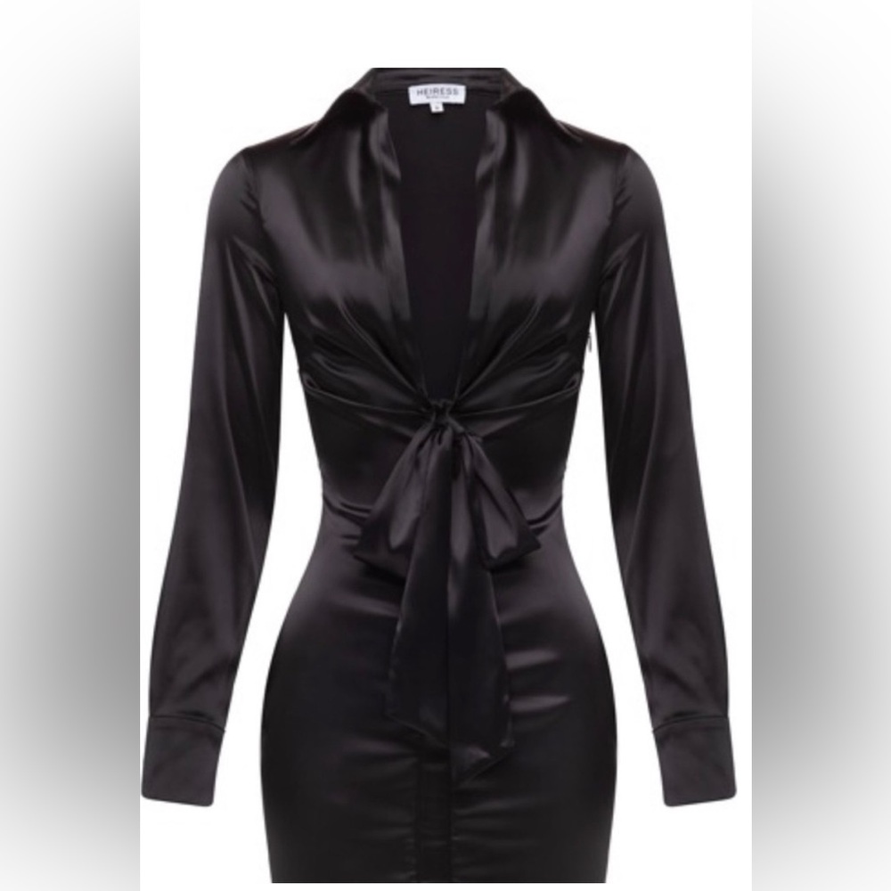 Heiress Beverly Hills Satin Draped Mini Dress